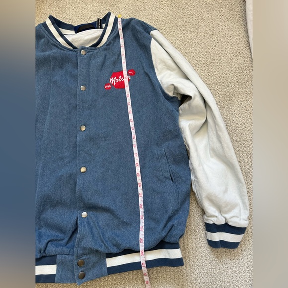 Molson Custom Denim and Twill Bomber Jacket - Picture 3 of 14